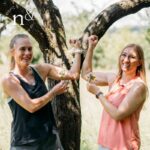 Katharina Scheuch und Patricia Purker beim Outdoor Training von Forest Fitness